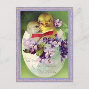 Festiva Postal de Pascua Vintage