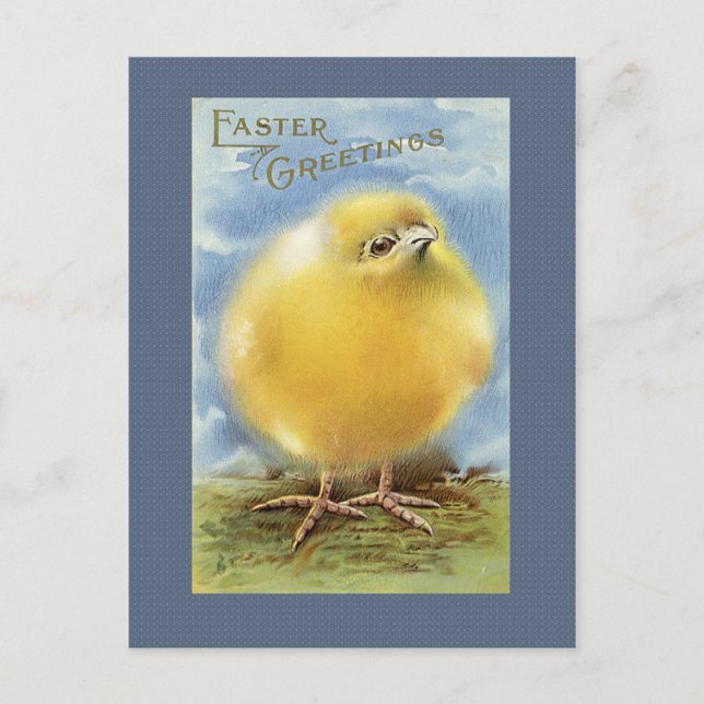 Festiva Postal de Pascua Vintage (Anverso)