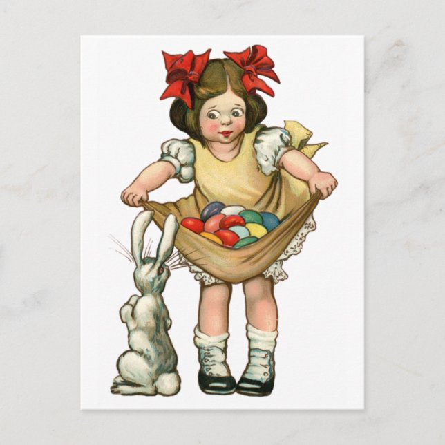 Festiva Postal de Pascua Vintage (Anverso)