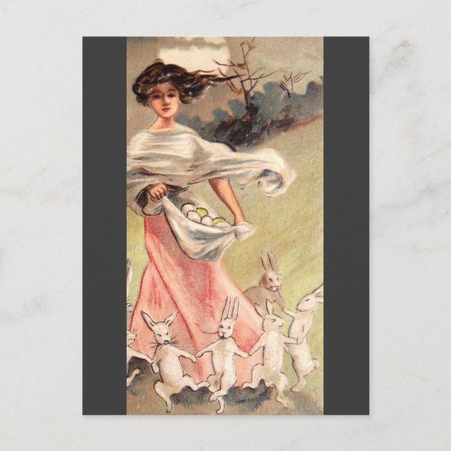 Festiva Postal de Pascua Vintage (Anverso)