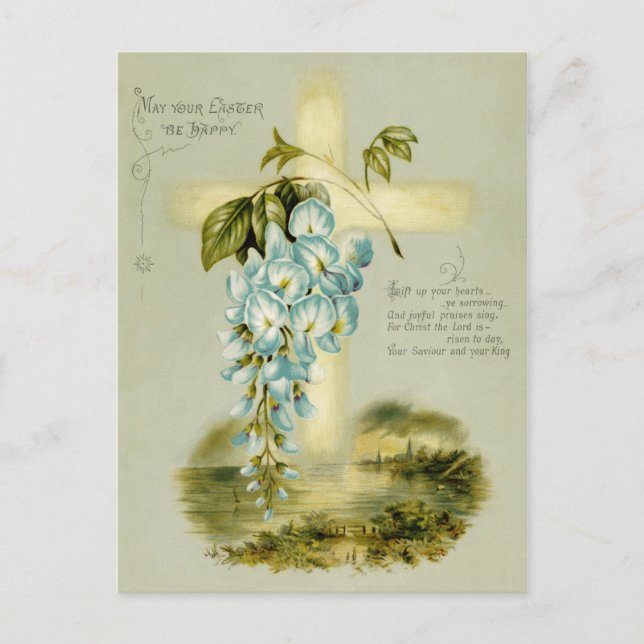 Festiva Postal de Pascua Vintage (Anverso)