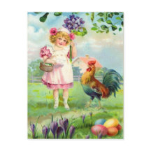 Postal de Pascua Vintage