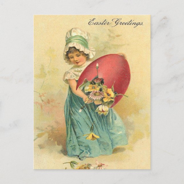 Festiva Postal de Pascua Vintage (Anverso)