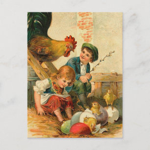 Festiva Postal de Pascua Vintage