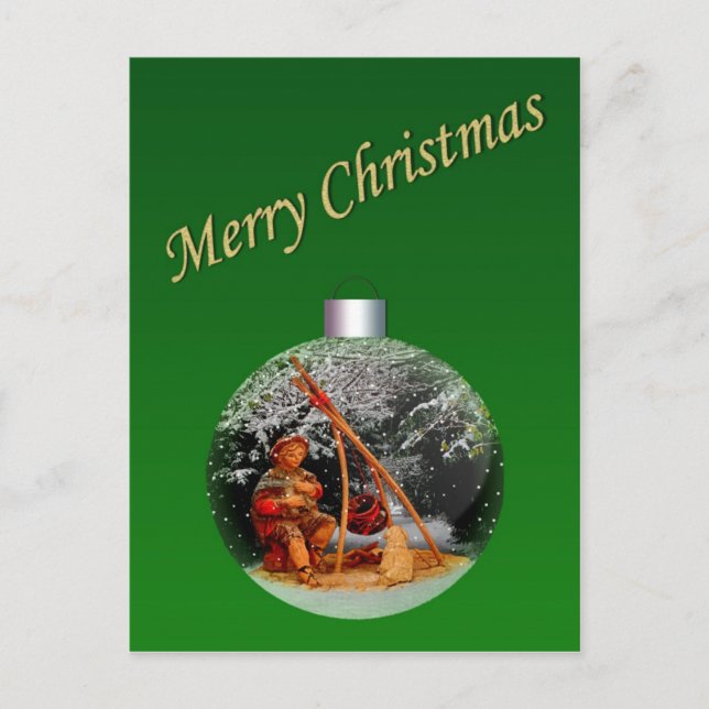 Festiva Postal de Personalizable de la escena de la Nativi (Anverso)