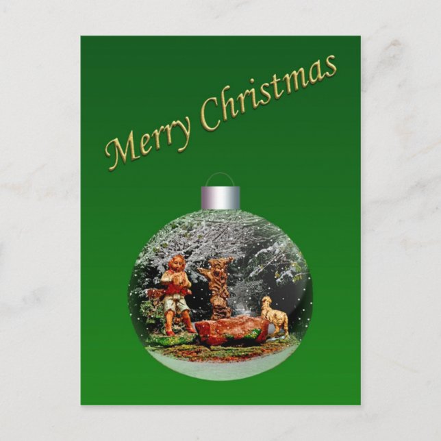 Festiva Postal de Personalizable de la escena de la Nativi (Anverso)
