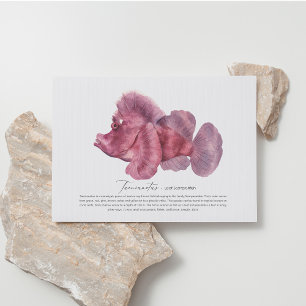 Festiva Postal de pescado de hoja escorpión