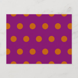 Festiva Postal de punto de polka (Naranja de calabaza y ma