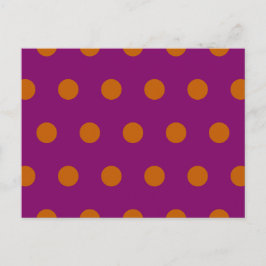 Festiva Postal de punto de polka (Naranja de calabaza y ma