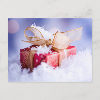 Festiva postal de regalo para navidades