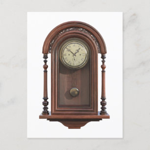 Festiva Postal de reloj antiguo