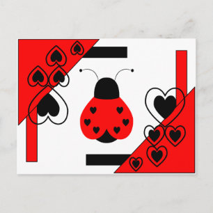 Festiva Postal de San Valentín de cretina de corazón