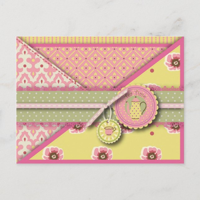 Festiva Postal de servicio de té (Anverso)