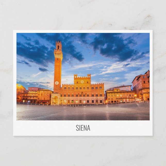 Festiva postal de Siena, Toscana, Italia (Anverso)