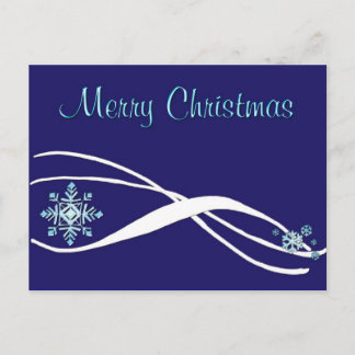Festiva Postal de Snowflake para navidades