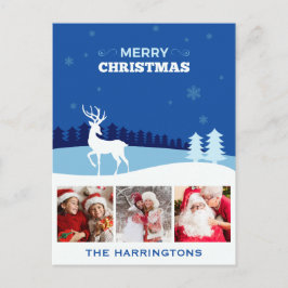 Festiva postal de sus Navidades personalizados de FOTOS