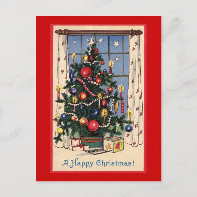 Festiva Postal de tiempo de navidades (Anverso)
