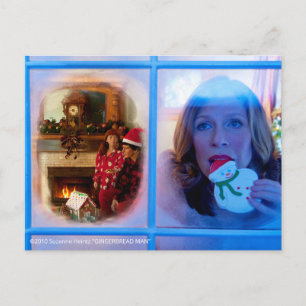 Festiva postal de vacaciones de HOMBRE GINGERBREAD