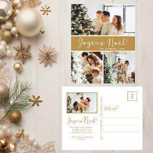 Festiva Postal de vacaciones de Joyeux Noel 4