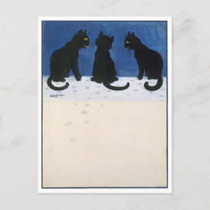 Festiva postal de vacaciones de Louis Wain