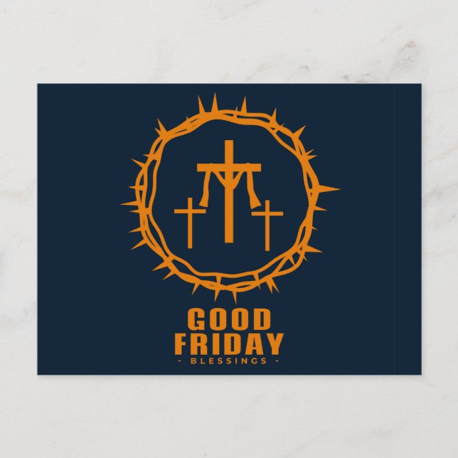 Festiva Postal de vacaciones de Viernes Santo (Anverso)