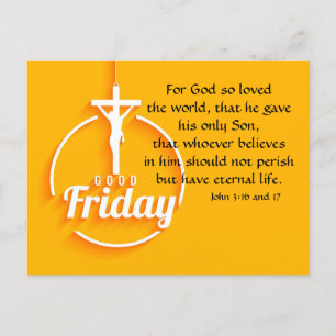 Festiva Postal de vacaciones de Viernes Santo