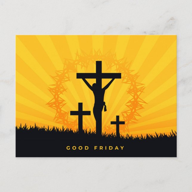 Festiva Postal de vacaciones de Viernes Santo (Anverso)