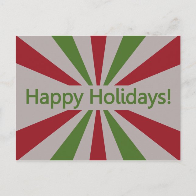 Festiva Postal de vacaciones felices (Anverso)