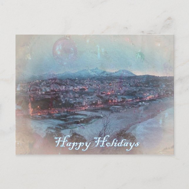 Festiva Postal de vacaciones feliz (Anverso)