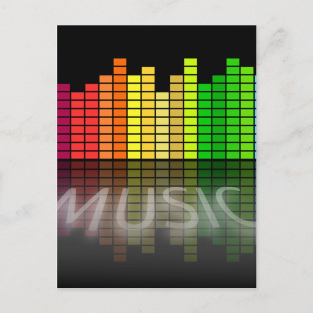 Festiva Postal de vacaciones musicales (Anverso)