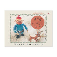 Postal de vacaciones Rudolph & Friends (personaliz