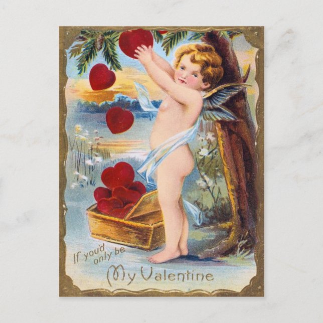 Festiva Postal de Valentines Heart Tree (Anverso)