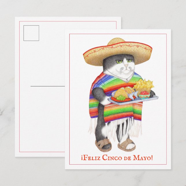 Festiva Postal de WENDELITO Cinco de Mayo (Anverso / Reverso)