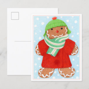 Festiva postal de WOOLIE GINGERBREAD