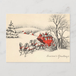 Festiva Postal del campo del vintage
