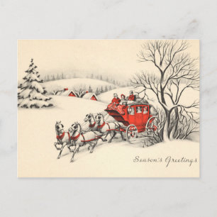 Festiva Postal del campo del vintage