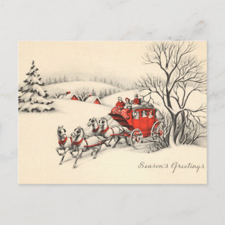 Festiva Postal del campo del vintage