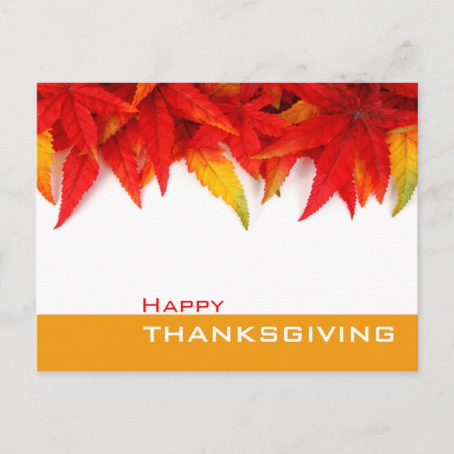 Festiva Postal del Día de Acción de Gracias (Anverso)