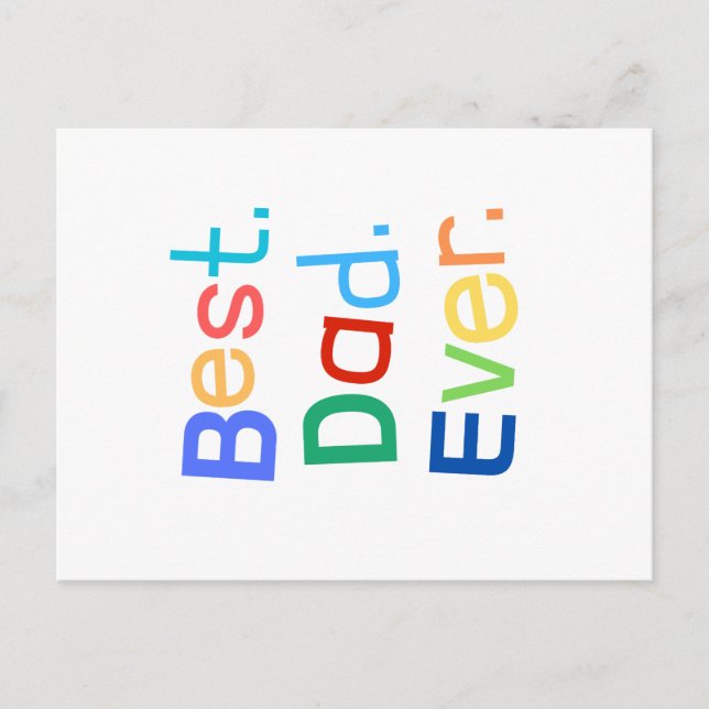 Festiva postal del día del padre (Anverso)