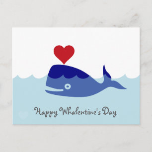 Festiva Postal del el día de San Valentín de la ballena