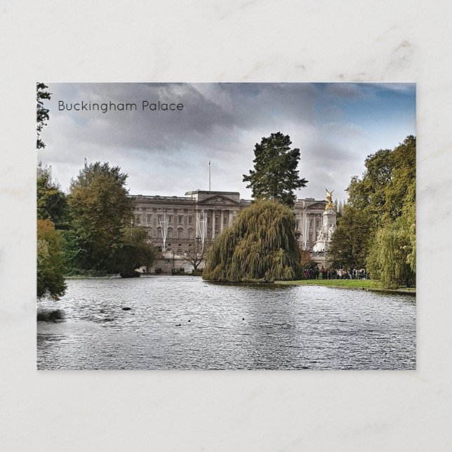 Festiva Postal del Palacio de Buckingham (Anverso)