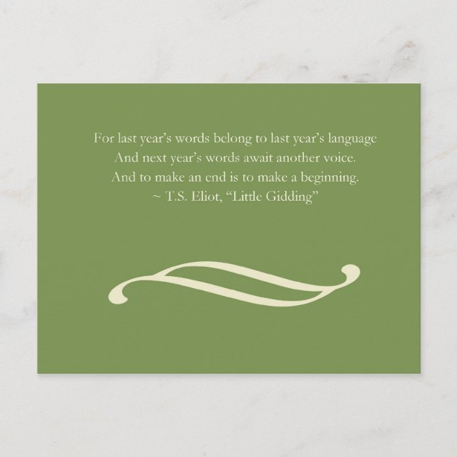 Festiva Postal del saludo el | del Año Nuevo (Anverso)