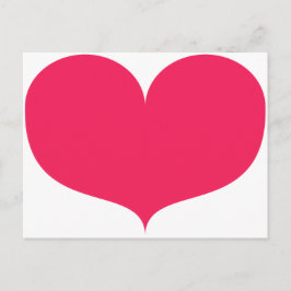Festiva Postal El día de San Valentín del corazón rosado g