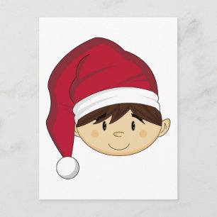 Festiva Postal Elf de Navidades Cutos