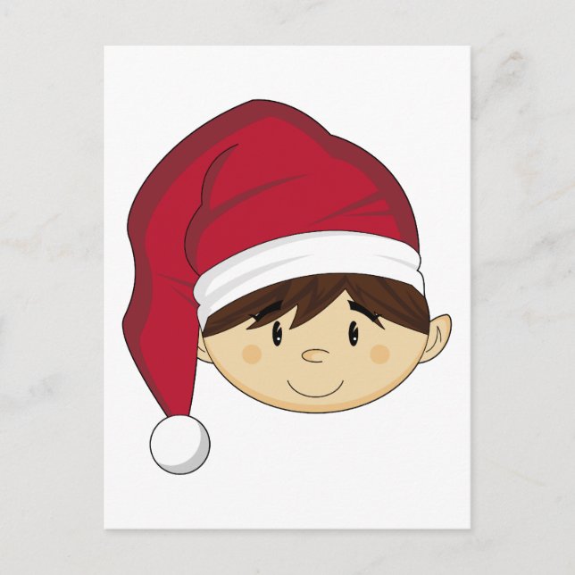 Festiva Postal Elf de Navidades Cutos (Anverso)