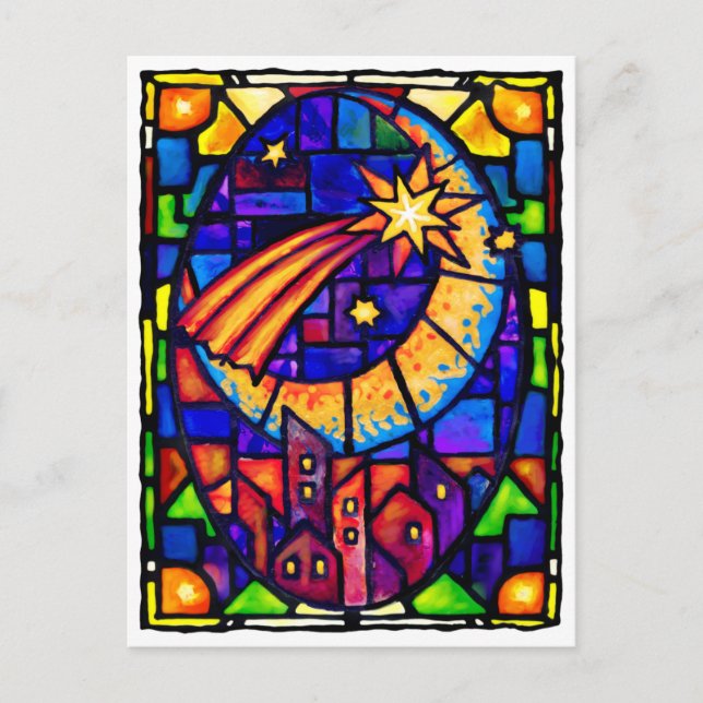 Festiva Postal Estrella para navidades (Anverso)