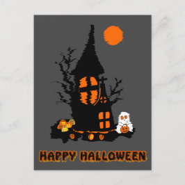 Festiva Postal feliz de Halloween