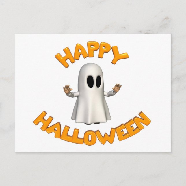 Festiva Postal feliz de Halloween (Anverso)