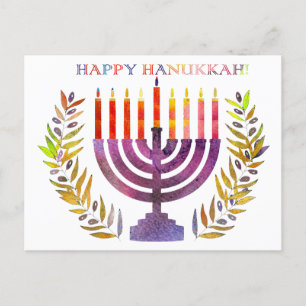 Festiva Postal feliz de Hanukkah