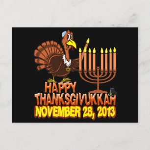 Festiva Postal feliz de Thanksgivukkah